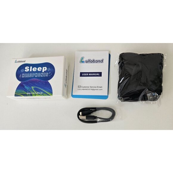 Lullaband Sleep Headphones Headband Bluetooth 5.2 Black Wireless 10-Hour Battery - Picture 5 of 9